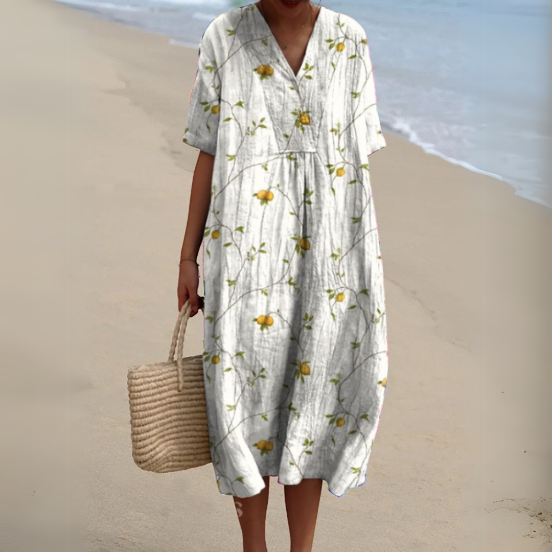 Noavera™ | Figurflatterande bomullsklänning