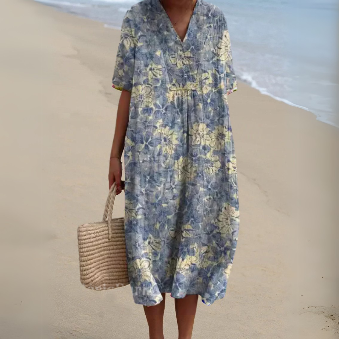 Noavera™ | Figurflatterande bomullsklänning