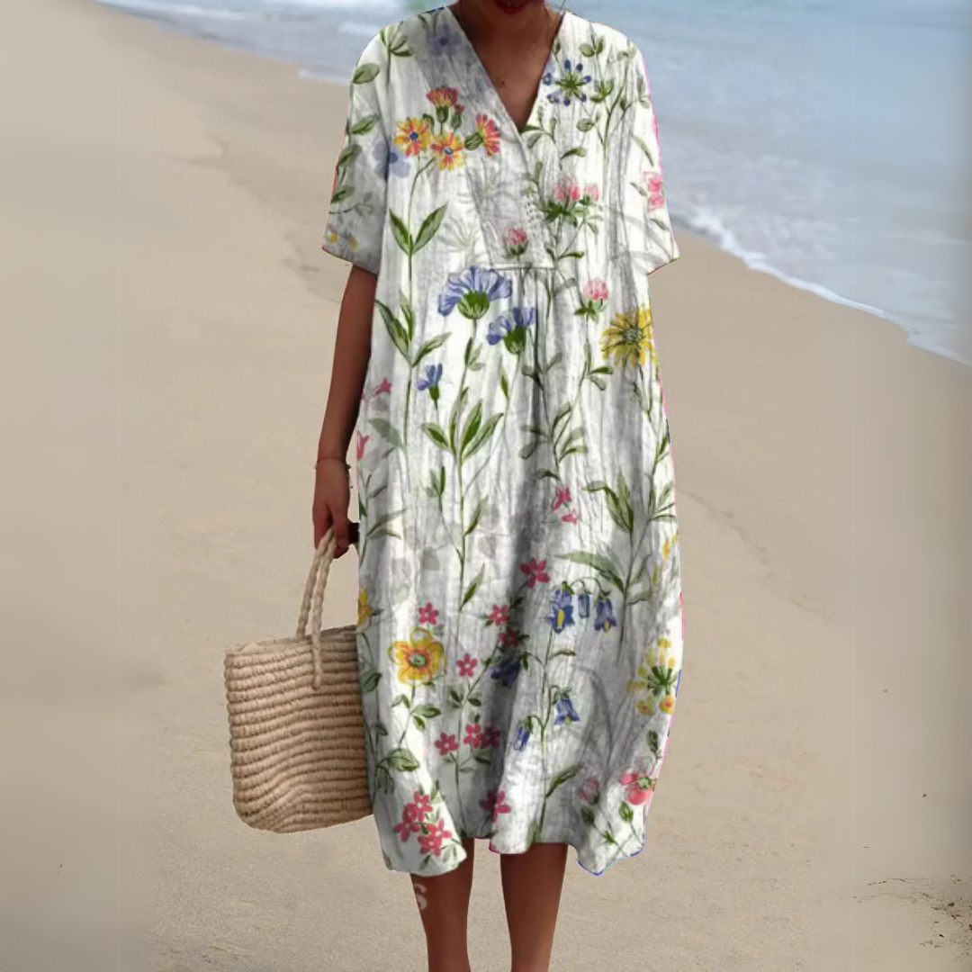 Noavera™ | Figurflatterande bomullsklänning