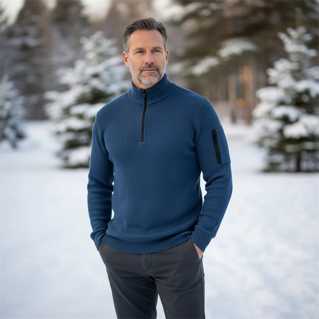 Noavera Elias Långärmad Pikétröja med Zip