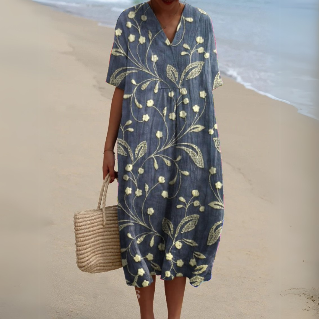 Noavera™ | Figurflatterande bomullsklänning