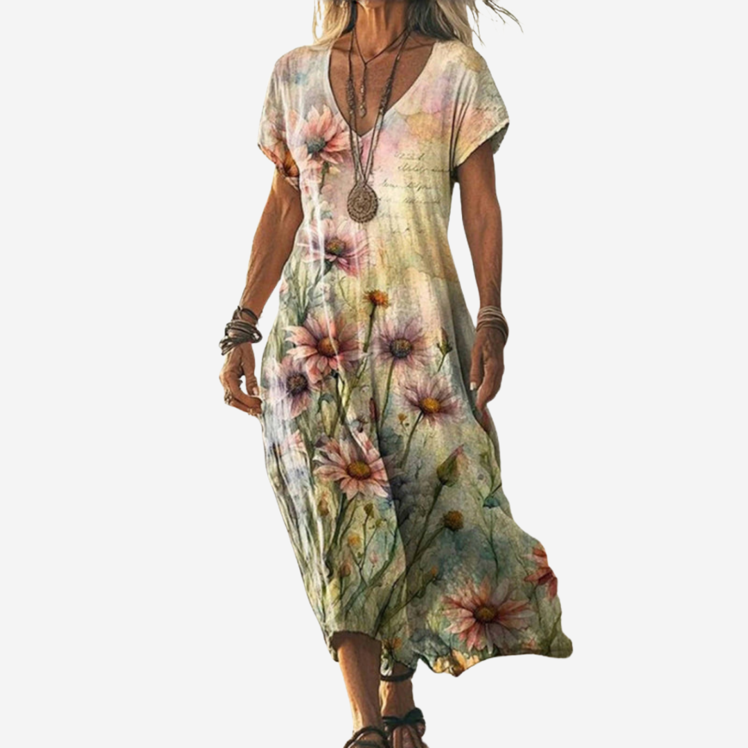 Noavera™ | Somrig klänning med blommönster