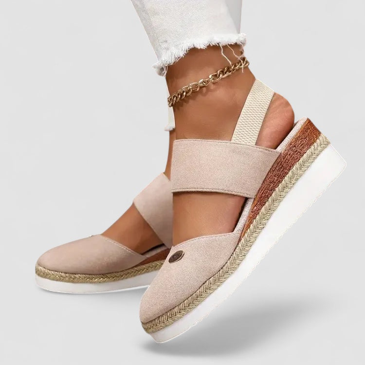 Noavera™ | Antonia - Ortopediska Sandaler med Platå, Ventilerande och Avslappnade