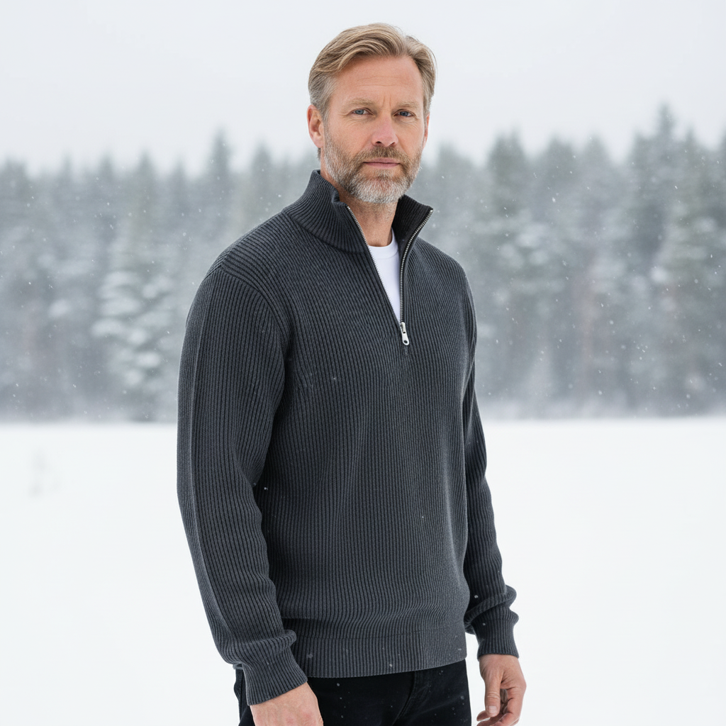 Noavera | Sorenâą Stickad Halvzip