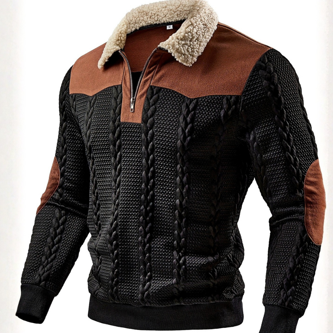 Fjellin ZipStickad Herrtröja