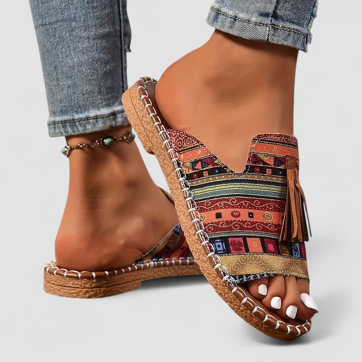 Noavera™  | Leena - Bekväma och Platta Ortopediska Sandaler