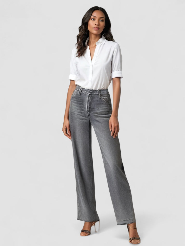 Noavera™ | Grå Utställd Jeans