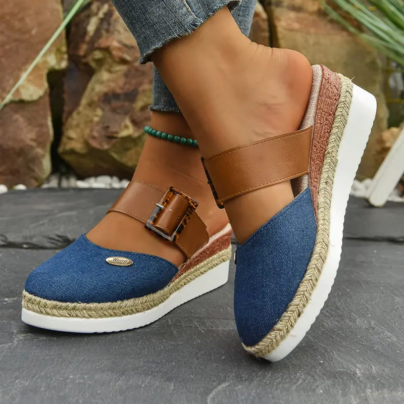 Noavera™  | Antonia - Ortopediska Sandaler med Platå, Ventilerande och Avslappnade